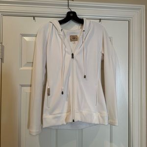 Women’s White UGG Zip-Up Jacket